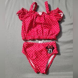 Disney Red Polka Dot Kids Swim Bikini